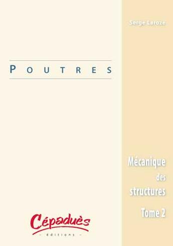 Couverture du livre « POUTRES » de Laroze Serge aux éditions Cepadues