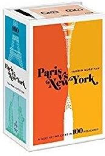 Couverture du livre « Paris versus new york: postcard box - a tally of two cities in 100 postcards » de Vahram Muratyan aux éditions Potter Style