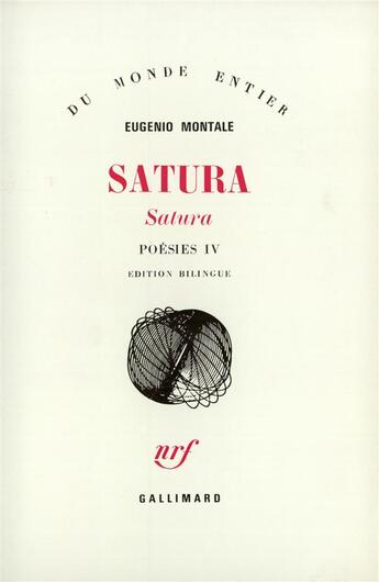 Couverture du livre « Poesies t4 » de Eugenio Montale aux éditions Gallimard