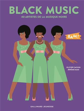 Couverture du livre « Black music » de Olivier Cachin et Jerome Masi aux éditions Gallimard-jeunesse