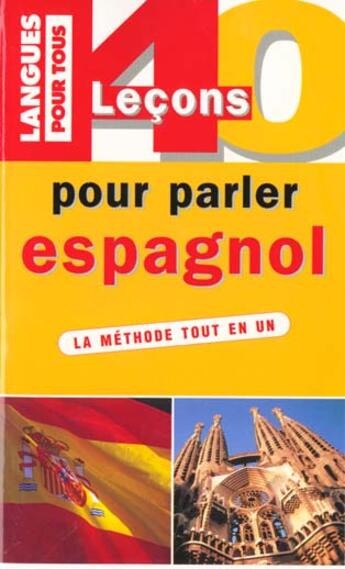 Couverture du livre « 40 Lecons Pour Parler Espagnol » de Jean Chapron aux éditions Pocket