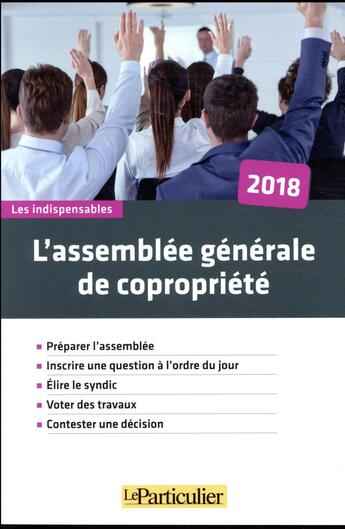 Couverture du livre « L'assemblée générale de copropriété (6e édition) » de  aux éditions Le Particulier