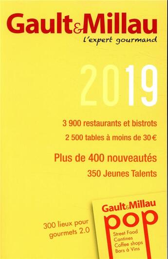 Couverture du livre « Guide France (édition 2019) » de Gault&Millau aux éditions Gault&millau