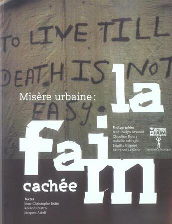 Couverture du livre « Misere urbaine la faim cachee » de V U/A C F aux éditions Au Diable Vauvert