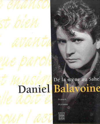 Couverture du livre « Daniel balavoine de la scene au sahel » de Stromme Franck aux éditions Felin