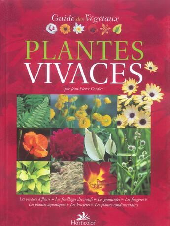 Couverture du livre « Plantes vivaces » de Jean-Pierre Cordier aux éditions Horticolor