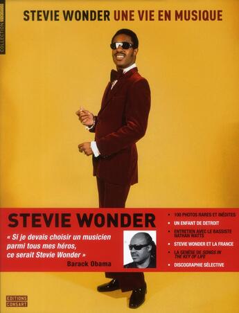 Couverture du livre « Stevie Wonder, une vie en musique » de  aux éditions Consart