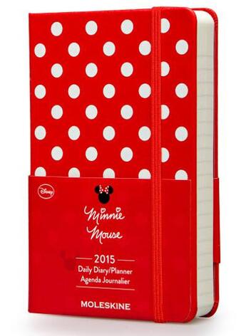 Couverture du livre « Agenda 2015 Minnie journalier poche couverture rigide rouge » de Moleskine aux éditions Moleskine Papet
