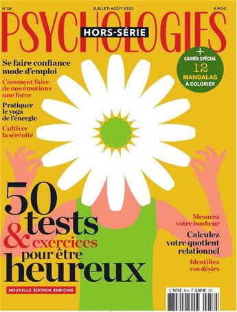 Couverture du livre « Psychologies hs n 58 - juillet/aout 2020 » de  aux éditions Psychologies Hs