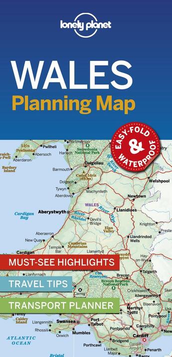 Couverture du livre « Wales planning map 1ed -anglais- » de  aux éditions Lonely Planet France