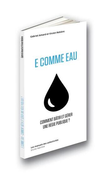 Couverture du livre « E comme eau » de Gabriel Amard aux éditions Graffic