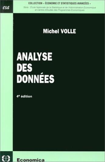 Couverture du livre « Analyse des données (4e édition) » de Michel Volle aux éditions Economica