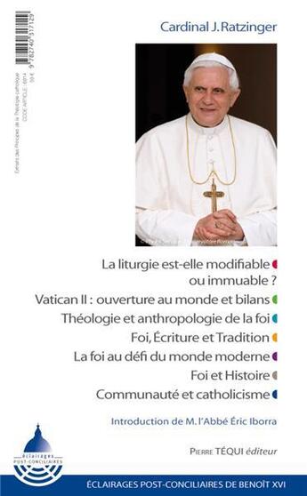 Couverture du livre « Éclairages post-conciliaires ; lot des 7 tomes » de Benoit Xvi et Joseph Ratzinger aux éditions Tequi