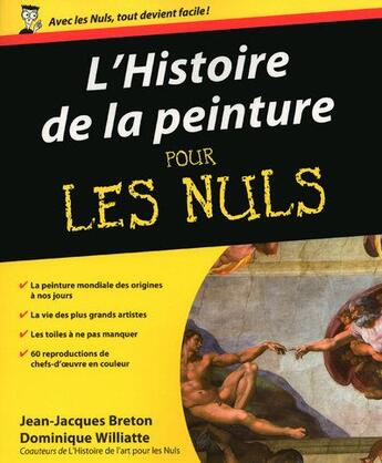 Couverture du livre « L'histoire de la peinture pour les nuls » de Breton/Williatte aux éditions First