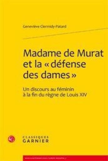 Couverture du livre « Madame de Murat et la 