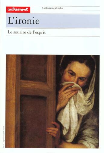 Couverture du livre « L'Ironie » de Cecile Guerard aux éditions Autrement