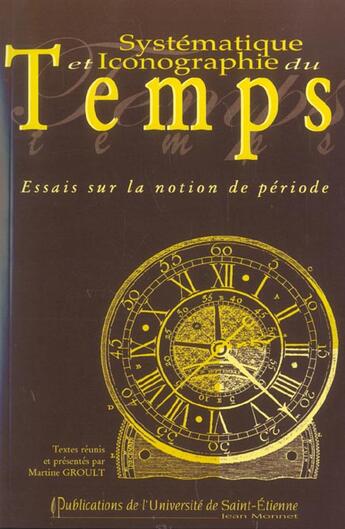 Couverture du livre « Systematique et iconographie du temps » de  aux éditions Pu De Saint Etienne