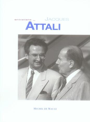 Couverture du livre « Entretiens avec Jacques Attali » de Adler/Attali aux éditions Michel De Maule