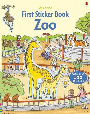 Couverture du livre « First Sticker Book Zoo » de Sam Taplin et Cecilia Johansson aux éditions Usborne