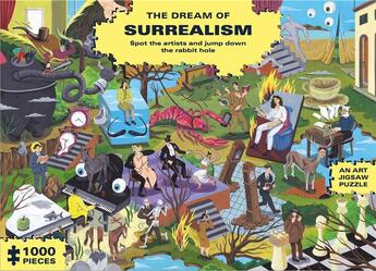 Couverture du livre « The dream of surrealism (an art jigsaw puzzle) spot the artists/jump down the rabbit hole » de Brecht Vandenbroucke aux éditions Laurence King