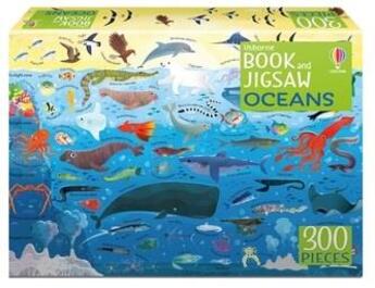 Couverture du livre « Book and jigsaw : oceans » de Lucas Gareth aux éditions Usborne