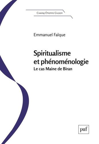 Couverture du livre « Spiritualisme et phénoménologie : le 