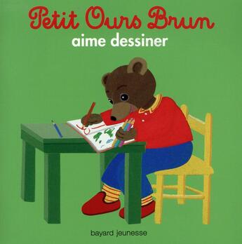 Couverture du livre « Petit Ours Brun aime dessiner » de Daniele Bour aux éditions Bayard Jeunesse