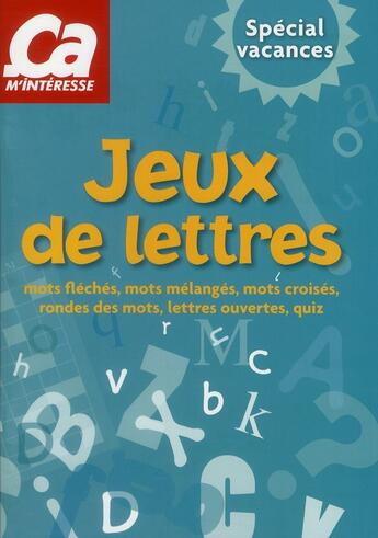 Couverture du livre « Pochette livres jeux (lettres et énigmes) » de  aux éditions Ca M'interesse