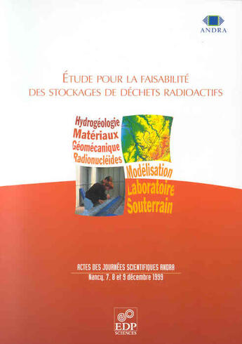 Couverture du livre « Etude pour la faisabilite des stockages de dechets radioact. » de  aux éditions Edp Sciences