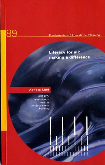 Couverture du livre « Literacy for all : making a difference » de  aux éditions Unesco