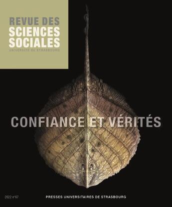 Couverture du livre « Confiance et verites » de Benoit Fliche aux éditions Pu De Strasbourg