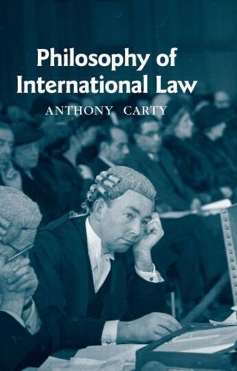 Couverture du livre « Philosophy of International Law » de Carty Anthony aux éditions Edinburgh University Press