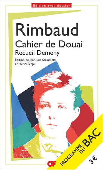 Couverture du livre « Cahier de Douai - BAC 2024 : Recueil Demeny » de Arthur Rimbaud aux éditions Flammarion