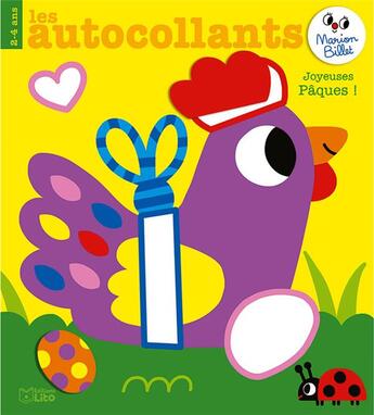 Couverture du livre « Les autocollants Marion Billet : joyeuses Pâques » de Marion Billet aux éditions Lito