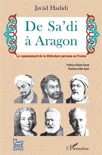 Couverture du livre « De Sa'di à Aragon ; le rayonnement de la litterature persane en France » de Javad Hadidi aux éditions L'harmattan