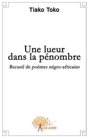 Couverture du livre « Une lueur dans la pénombre » de Tiako Toko aux éditions Edilivre