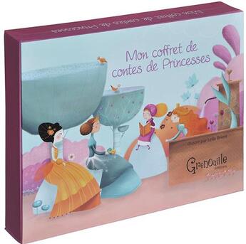 Couverture du livre « Coffret de contes de princesses (mon) » de  aux éditions Grenouille