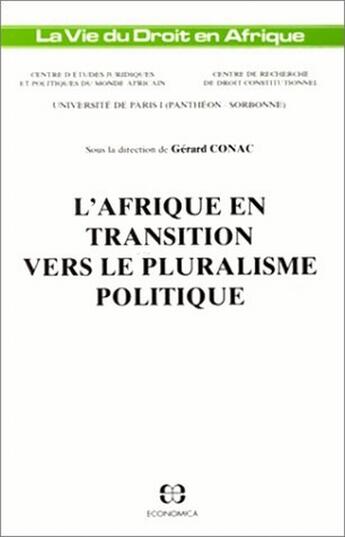 Couverture du livre « L'AFRIQUE EN TRANSITION » de Conac/Gerard aux éditions Economica