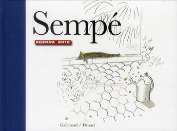 Couverture du livre « Agenda Sempé (édition 2012) » de Jean-Jacques Sempe aux éditions Gallimard-loisirs