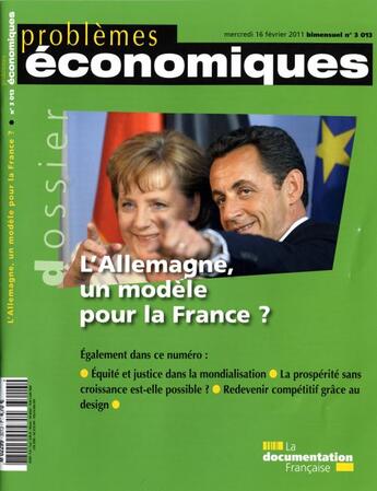 Couverture du livre « PROBLEMES ECONOMIQUES N.3013 ; débat autour du modèle économique allemand » de Problemes Economiques aux éditions Documentation Francaise