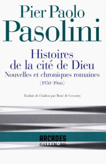 Couverture du livre « Histoires de la cite de dieu » de Pier Paolo Pasolini aux éditions Gallimard