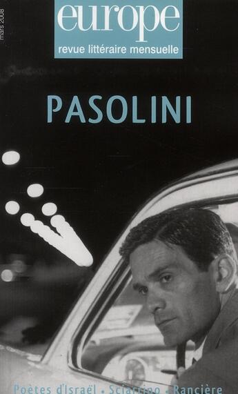 Couverture du livre « Revue Europe N.947 ; Pasolini » de  aux éditions Revue Europe