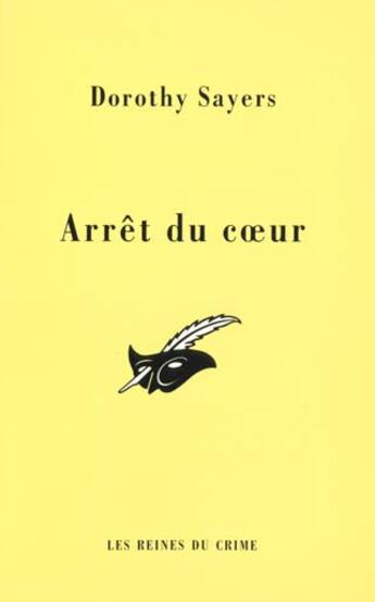 Couverture du livre « Arret du coeur » de Sayers-D aux éditions Editions Du Masque