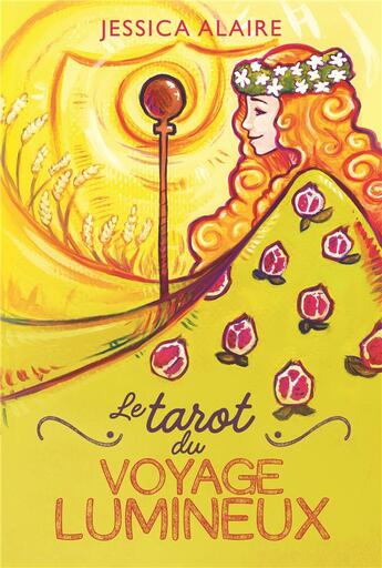 Couverture du livre « Le tarot du voyage lumineux ; coffret » de Jessica Alaire aux éditions Ada