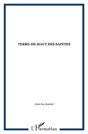 Couverture du livre « Terre-de-haut des Saintes » de  aux éditions L'harmattan