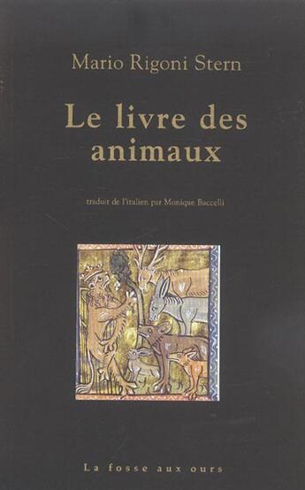 Couverture du livre « Le livre des animaux » de Mario Rigoni Stern aux éditions La Fosse Aux Ours