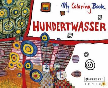 Couverture du livre « Coloring book hundertwasser » de Schmolzl Michael aux éditions Prestel