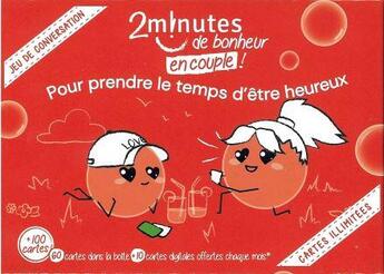 Couverture du livre « 2 minutes de bonheur en couple ! - pour prendre le temps d'etre heureux - edition illustree » de De Foucauld/Epalle aux éditions 7c+