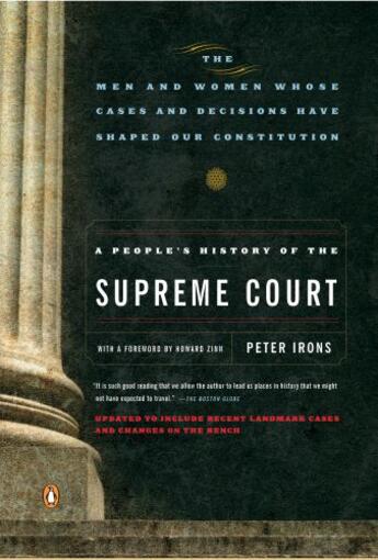 Couverture du livre « A People's History of the Supreme Court » de Irons Peter aux éditions Penguin Group Us