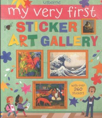 Couverture du livre « Picture book ; MY VERY FIRST STICKER ART GALLERY » de Carles Ballesteros et Sam Lake aux éditions Usborne